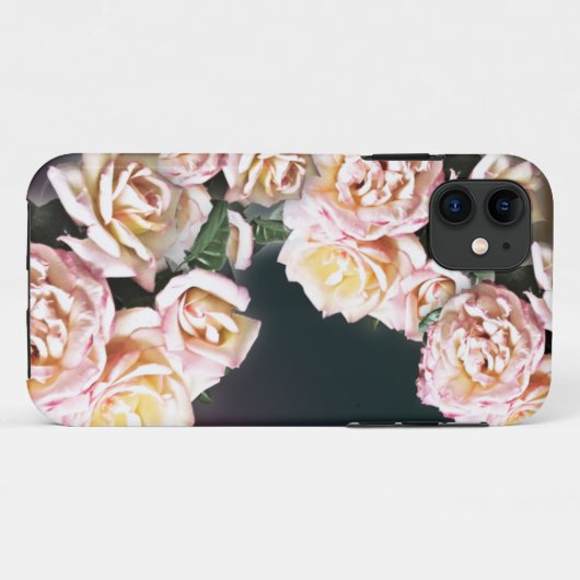 Elegant roze rozen I-Phone Case (Achterkant (horizontaal))