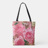 Elegant roze rozen in Bloom | Canvas tas (Achterkant)