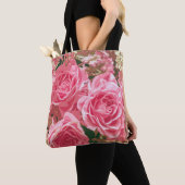 Elegant roze rozen in Bloom | Canvas tas (Dichtbij)