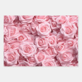 Elegant roze rozen inpakpapier vel (Voorkant 3)