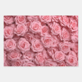 Elegant roze rozen inpakpapier vel (Voorkant 2)