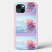  Elegant Roze Rozen iPhone 13 Hoesje (Achterkant)