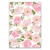 Elegant  roze rozen kaart (Achterkant)