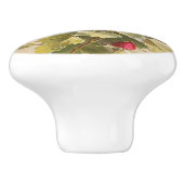 Elegant  roze rozen keramische knop (Zijkant)