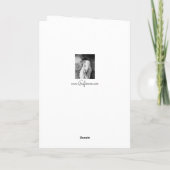 Elegant roze rozen met Monogram-Witte Achtergrond Notitiekaartje (Achterkant)