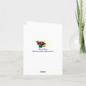 Elegant Roze Rozen Note Kaart (Achterkant)