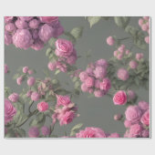 Elegant roze rozen papier voor het verpakken van a (Vlak)