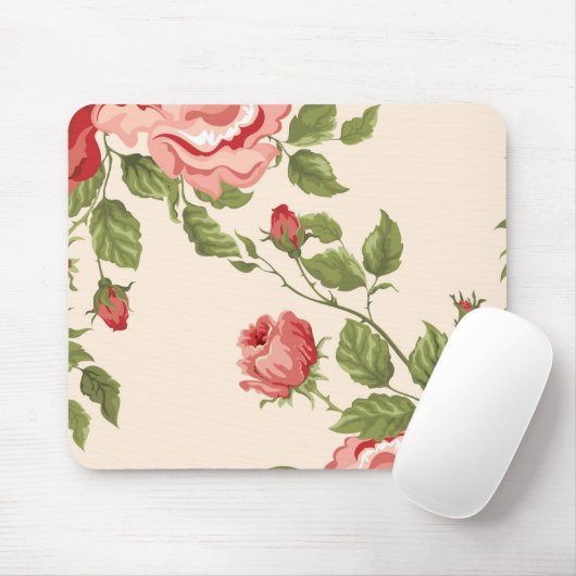  Elegant  Roze Rozen Patroon Muismat (Met muis)