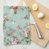  Elegant Roze Rozen Patroon Theedoek (Quarter Fold)