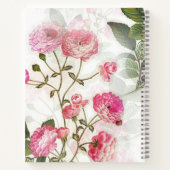 Elegant roze rozen poëzie notitieboek (Achterkant)
