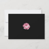 Elegant roze  Rozen RSVP Kaarten Kaartje (Achterkant)