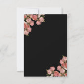 Elegant roze Rozen - sla de datum op Save The Date (Achterkant)