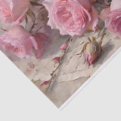 Elegant roze rozen tissuepapier (Detail)