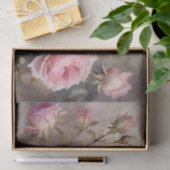 Elegant roze rozen tissuepapier (Geschenk)