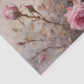 Elegant roze rozen tissuepapier (Detail)