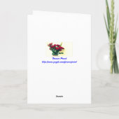 Elegant Roze Rozen Valentijn Kaart (Achterkant)