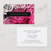 Elegant roze rozen Visitekaartje (Voorkant / Achterkant)