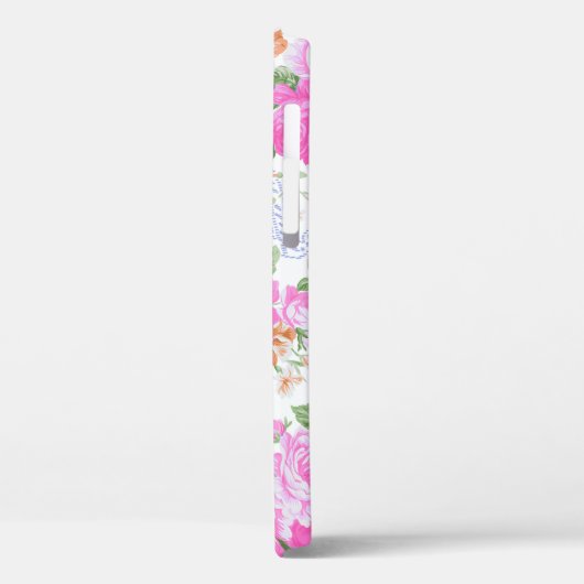 Elegant roze rozen Waterverf Floral Pattern | Case-Mate iPhone Case (Achterkant / Links)