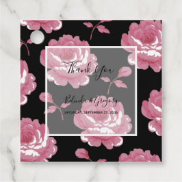 Elegant roze  Rozen Wedding Gift Bedankjes Labels