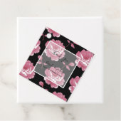 Elegant roze  Rozen Wedding Gift Bedankjes Labels (In situ)