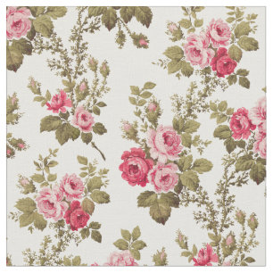 Elegant  roze rozen-witte achtergrond stof