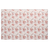 Elegant roze Rozen Witte strepen Stof (Yard (91,4 cm))