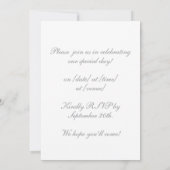 Elegant  Roze Rozenhout Bloemenpaard Kaart (Achterkant)