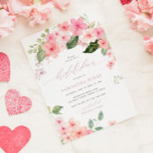 Elegant Roze Sakura Flowers Vrijgezellenfeest Kaart