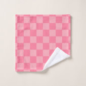 Elegant roze schaakbord bad handdoek (Wasdoekje)