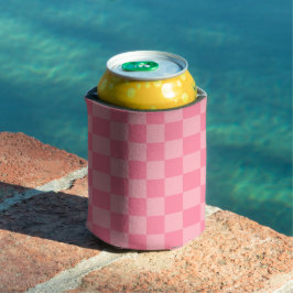 Elegant Roze Schaakbord Blikjeskoeler
