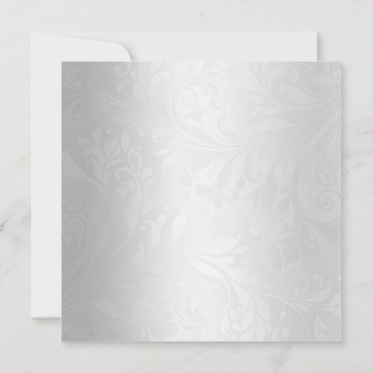 Elegant roze & Silver Masquerade 21st Invite Kaart (Achterkant)