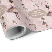 Elegant roze Silver Name Age Text Ballet Tutu