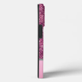 Elegant Roze Sliver Glitter Custom monogrammed Case-Mate iPhone Case (Achterkant / Rechts)