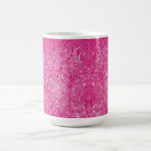 Elegant roze snoep marmeren textuur abstract moder koffiemok (Center)