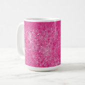 Elegant roze snoep marmeren textuur abstract moder koffiemok (Voorkant links)