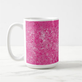 Elegant roze snoep marmeren textuur abstract moder koffiemok