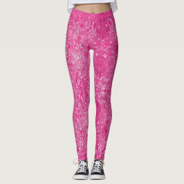 Elegant roze snoep marmeren textuur abstract moder leggings