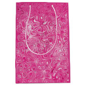 Elegant roze snoep marmeren textuur abstract moder medium cadeauzakje (Voorkant)