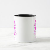 Elegant Roze Stam Masker Abstract Design Mok (Midden)