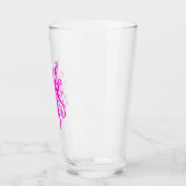 Elegant Roze Stam Masker Abstract Ontwerp Glas (Links)