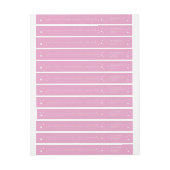 Elegant roze sterren Wraparound Adres Etiket (Vel)