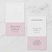 Elegant roze, stijlvol design met moderne laptop L Visitekaartje (Voorkant / Achterkant)