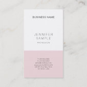 Elegant roze, stijlvol design met moderne laptop L Visitekaartje (Achterkant)