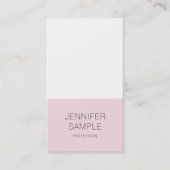 Elegant roze, stijlvol design met moderne laptop L Visitekaartje (Voorkant)