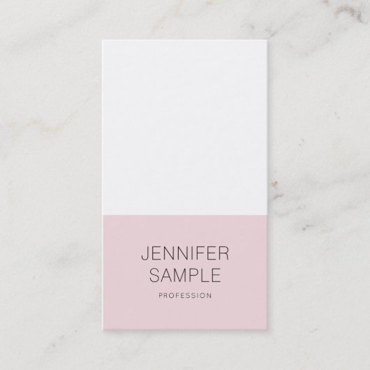 Elegant roze, stijlvol design met moderne laptop L Visitekaartje (Voorkant)