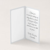 Elegant Roze strik Baby shower Dank u kaarten (Binnen)