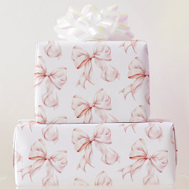 Elegant Roze Strik Inpakpapier