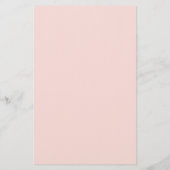 Elegant Roze Strik Meisje Persoonlijk Briefpapier (Achterkant)