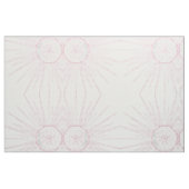 Elegant roze Sun Moon Doodle Mandala White Design Stof (Fat Quarter)