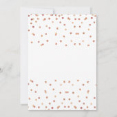 Elegant Roze Thema 1e verjaardag Uitnodiging (Achterkant)